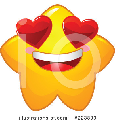 Royalty-Free (RF) Star Character Clipart Illustration by Pushkin - Stock Sample #223809