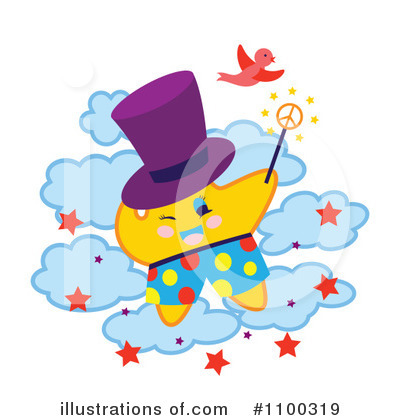 Magician Clipart #1100319 by Cherie Reve