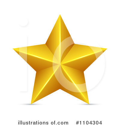 Golden Star Clipart #1104304 by vectorace