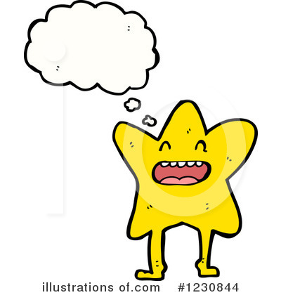 Royalty-Free (RF) Star Clipart Illustration by lineartestpilot - Stock Sample #1230844
