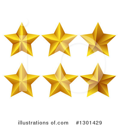 Royalty-Free (RF) Star Clipart Illustration by vectorace - Stock Sample #1301429
