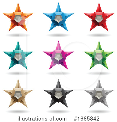 Royalty-Free (RF) Star Clipart Illustration by cidepix - Stock Sample #1665842