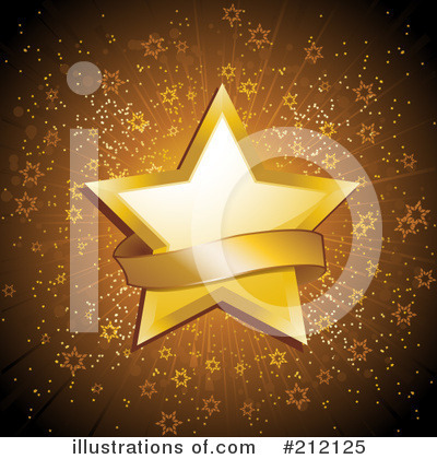 Golden Star Clipart #212125 by elaineitalia