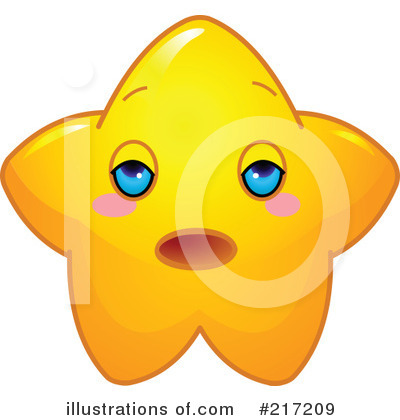 Royalty-Free (RF) Star Clipart Illustration by Pushkin - Stock Sample #217209