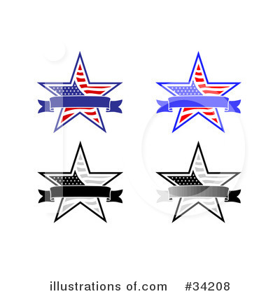 Royalty-Free (RF) Star Clipart Illustration by C Charley-Franzwa - Stock Sample #34208