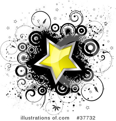 Royalty-Free (RF) Star Clipart Illustration by KJ Pargeter - Stock Sample #37732