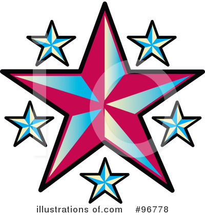 Royalty-Free (RF) Star Clipart Illustration by Andy Nortnik - Stock Sample #96778