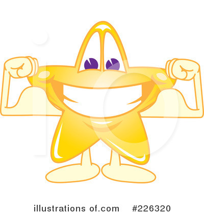 Royalty-Free (RF) Star Mascot Clipart Illustration by Mascot Junction - Stock Sample #226320