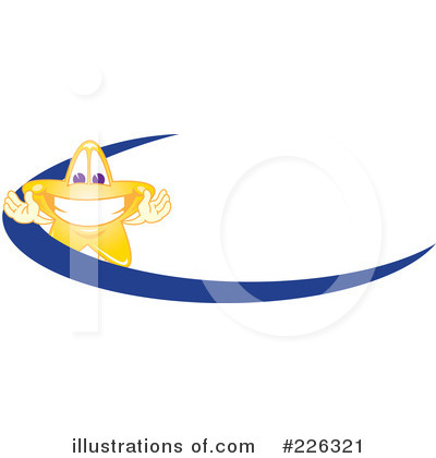 Royalty-Free (RF) Star Mascot Clipart Illustration by Mascot Junction - Stock Sample #226321