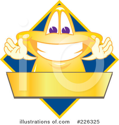 Royalty-Free (RF) Star Mascot Clipart Illustration by Mascot Junction - Stock Sample #226325