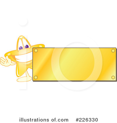 Royalty-Free (RF) Star Mascot Clipart Illustration by Mascot Junction - Stock Sample #226330