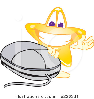 Royalty-Free (RF) Star Mascot Clipart Illustration by Mascot Junction - Stock Sample #226331
