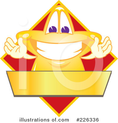 Royalty-Free (RF) Star Mascot Clipart Illustration by Mascot Junction - Stock Sample #226336