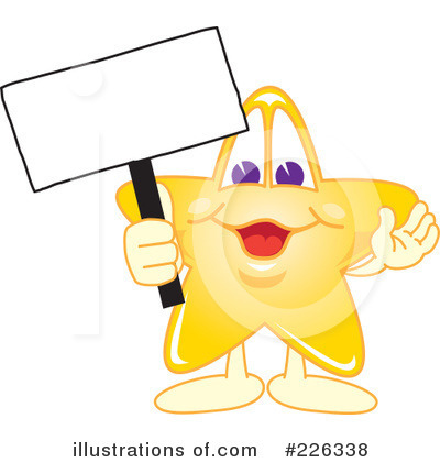 Royalty-Free (RF) Star Mascot Clipart Illustration by Mascot Junction - Stock Sample #226338