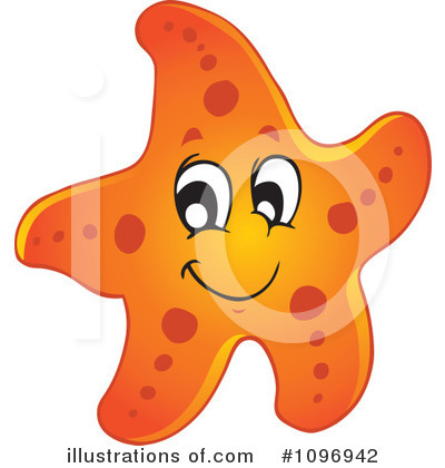 Royalty-Free (RF) Starfish Clipart Illustration by visekart - Stock Sample #1096942