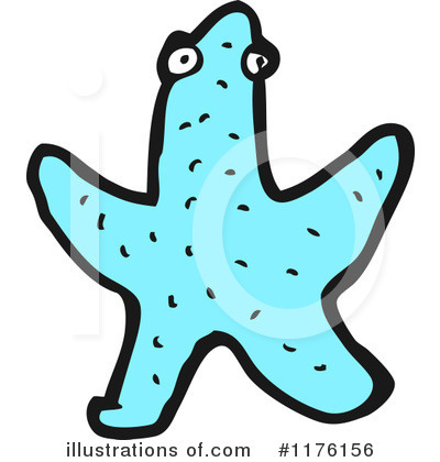 Royalty-Free (RF) Starfish Clipart Illustration by lineartestpilot - Stock Sample #1176156