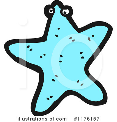 Royalty-Free (RF) Starfish Clipart Illustration by lineartestpilot - Stock Sample #1176157