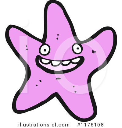 Royalty-Free (RF) Starfish Clipart Illustration by lineartestpilot - Stock Sample #1176158
