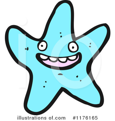 Royalty-Free (RF) Starfish Clipart Illustration by lineartestpilot - Stock Sample #1176165