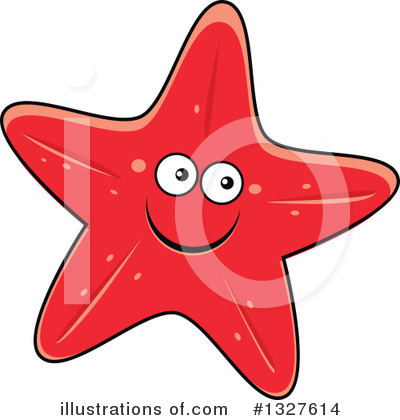 Royalty-Free (RF) Starfish Clipart Illustration by Vector Tradition SM - Stock Sample #1327614