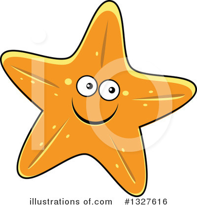 Royalty-Free (RF) Starfish Clipart Illustration by Vector Tradition SM - Stock Sample #1327616