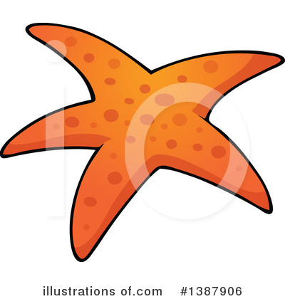 Royalty-Free (RF) Starfish Clipart Illustration by visekart - Stock Sample #1387906