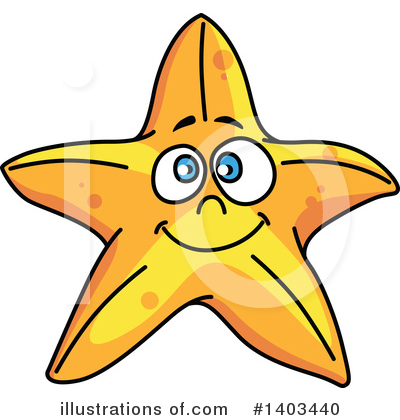 Royalty-Free (RF) Starfish Clipart Illustration by Vector Tradition SM - Stock Sample #1403440