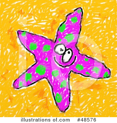Royalty-Free (RF) Starfish Clipart Illustration by Prawny - Stock Sample #48576