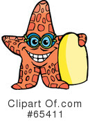 Starfish Clipart #65411 by Dennis Holmes Designs