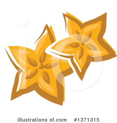 Royalty-Free (RF) Starfruit Clipart Illustration by Vector Tradition SM - Stock Sample #1371315