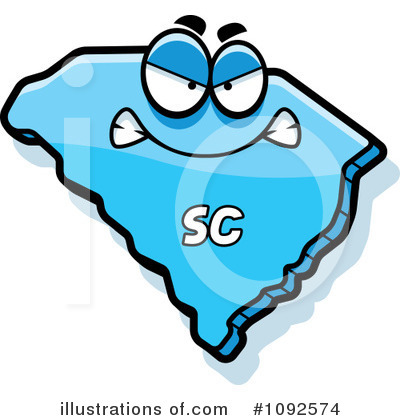 South Carolina Clipart #1092574 by Cory Thoman