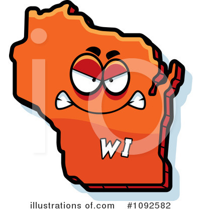Wisconsin Clipart #1092582 by Cory Thoman
