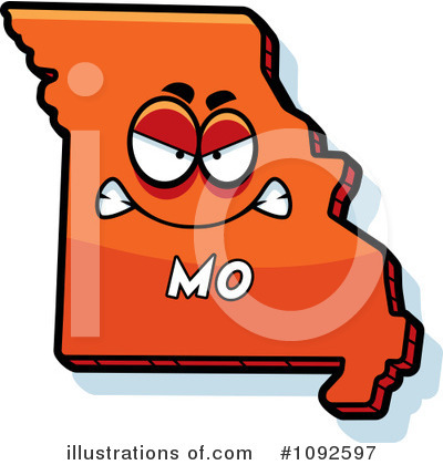Royalty-Free (RF) States Clipart Illustration by Cory Thoman - Stock Sample #1092597