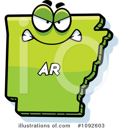 Arkansas Clipart #1092603 by Cory Thoman