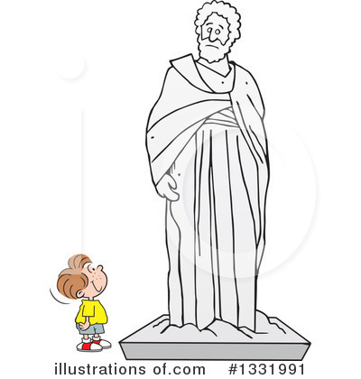 Royalty-Free (RF) Statue Clipart Illustration by Johnny Sajem - Stock Sample #1331991