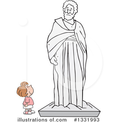 Royalty-Free (RF) Statue Clipart Illustration by Johnny Sajem - Stock Sample #1331993
