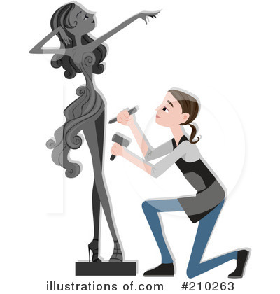 Statue Clipart #210263 by BNP Design Studio