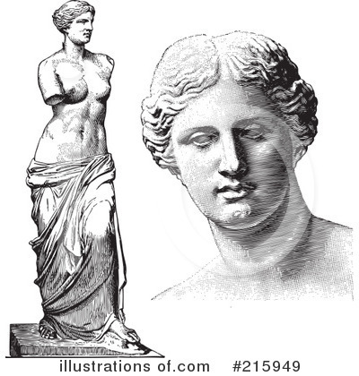 Royalty-Free (RF) Statue Clipart Illustration by BestVector - Stock Sample #215949