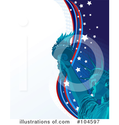 Royalty-Free (RF) Statue Of Liberty Clipart Illustration by Pushkin - Stock Sample #104597