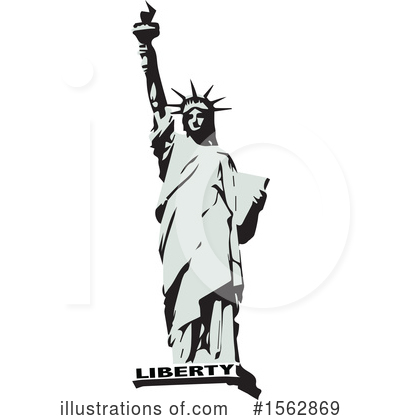 Royalty-Free (RF) Statue Of Liberty Clipart Illustration by Dennis Holmes Designs - Stock Sample #1562869