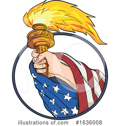Royalty-Free (RF) Statue Of Liberty Clipart Illustration by patrimonio - Stock Sample #1636008