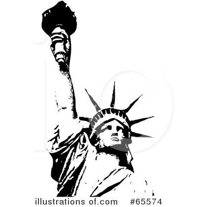 Royalty-Free (RF) Statue Of Liberty Clipart Illustration by Dennis Holmes Designs - Stock Sample #65574
