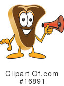 Steak Character Clipart #16891 by Mascot Junction