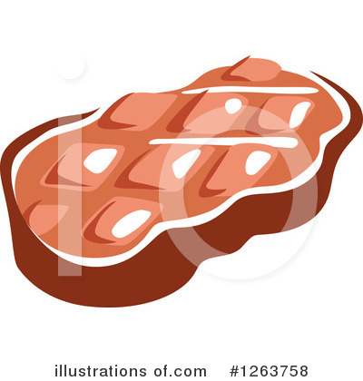 Royalty-Free (RF) Steak Clipart Illustration by Vector Tradition SM - Stock Sample #1263758
