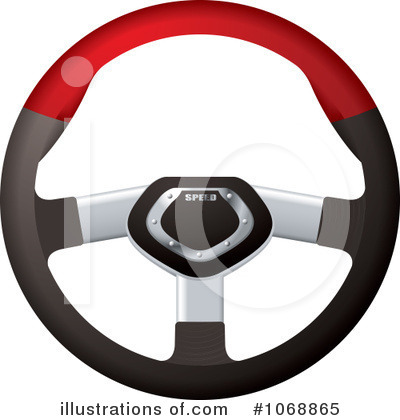 Royalty-Free (RF) Steering Wheel Clipart Illustration by michaeltravers - Stock Sample #1068865