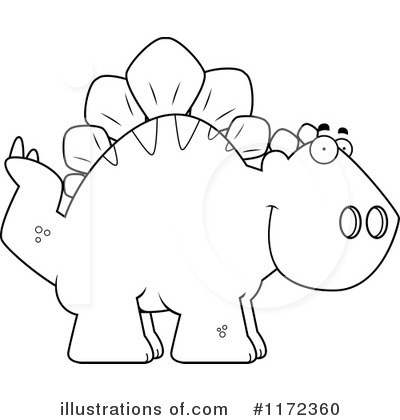 Royalty-Free (RF) Stegosaurus Clipart Illustration by Cory Thoman - Stock Sample #1172360