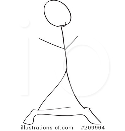 Royalty-Free (RF) Stick Fitness Clipart Illustration by Clipart Girl - Stock Sample #209964