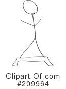 Stick Fitness Clipart #209964 by Clipart Girl