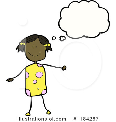 Royalty-Free (RF) Stick Girl Clipart Illustration by lineartestpilot - Stock Sample #1184287