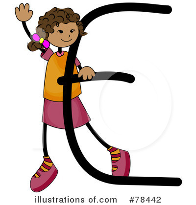 Stick Kid Alphabet Clipart #78442 by BNP Design Studio